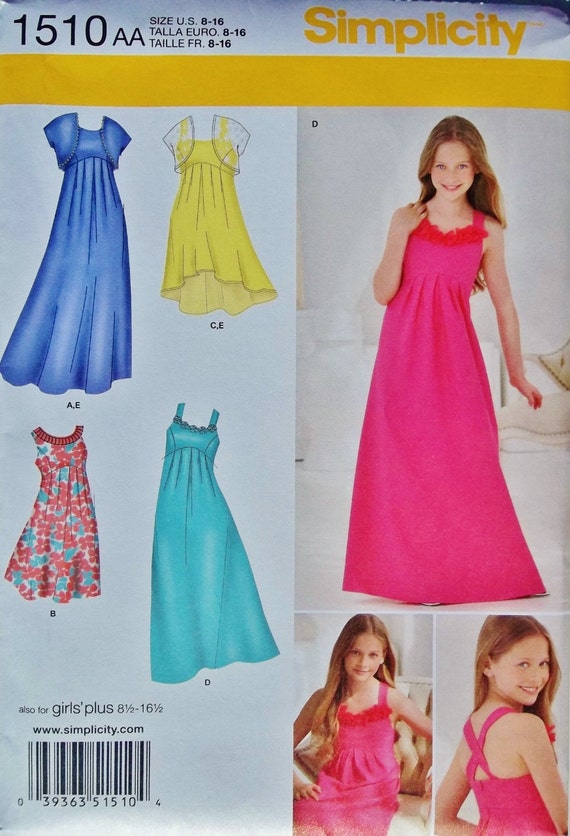  Girls  Special Occasion Dress  Pattern  Girls  Formal  Dress 