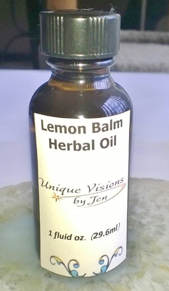Lemon Balm Herbal Oil 1 fluid ounce Good For by uniquevisionsbyjen