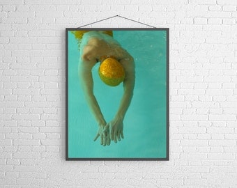 Fine Art Photography Figurative Swimming MidCentury Swimming Pool Figurative Fine Art Photography
