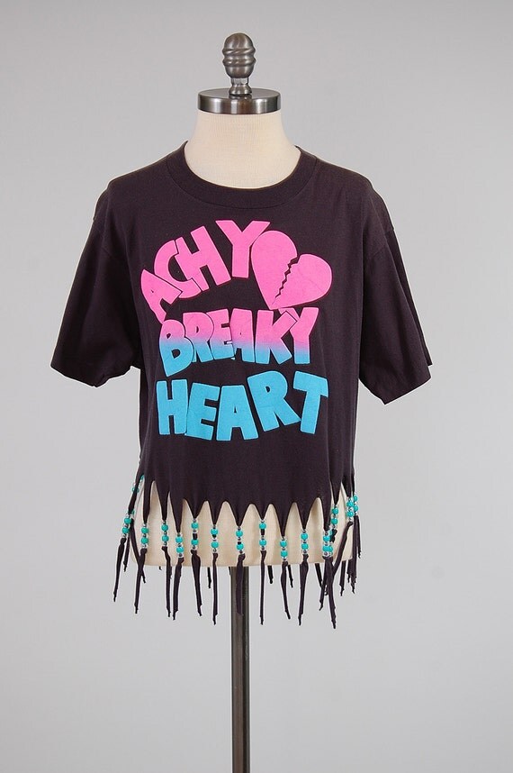 t shirt with fringe at bottom