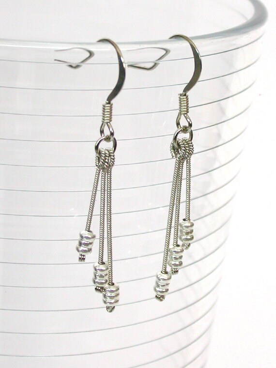 Acupuncture Needle Earrings / Jewelry by rockpaperneedles on Etsy