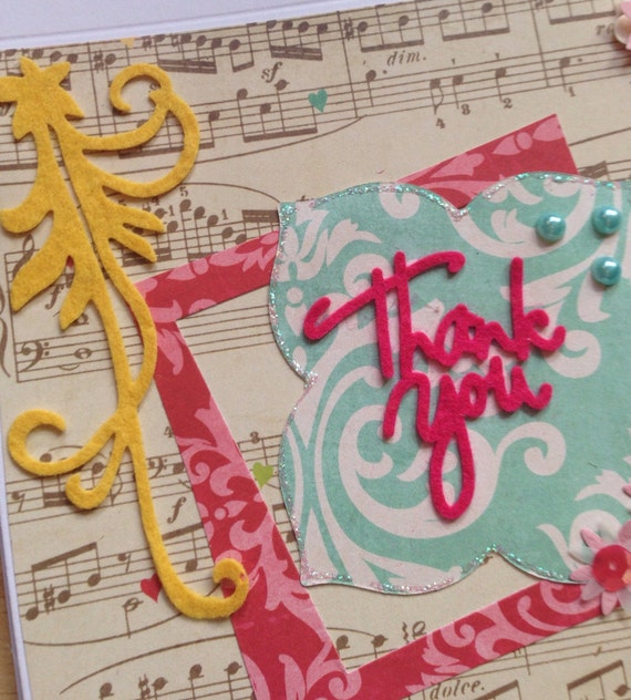 Items similar to Thank you Handmade Greeting Cards on Etsy