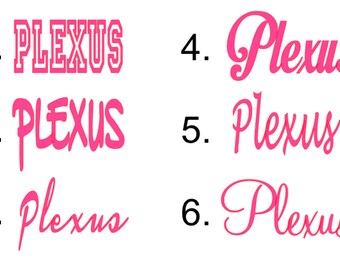 Plexus Decals, set of 20, 2x3 inches