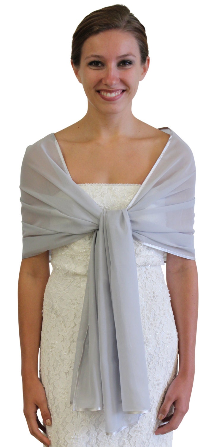 bridal chiffon wrap