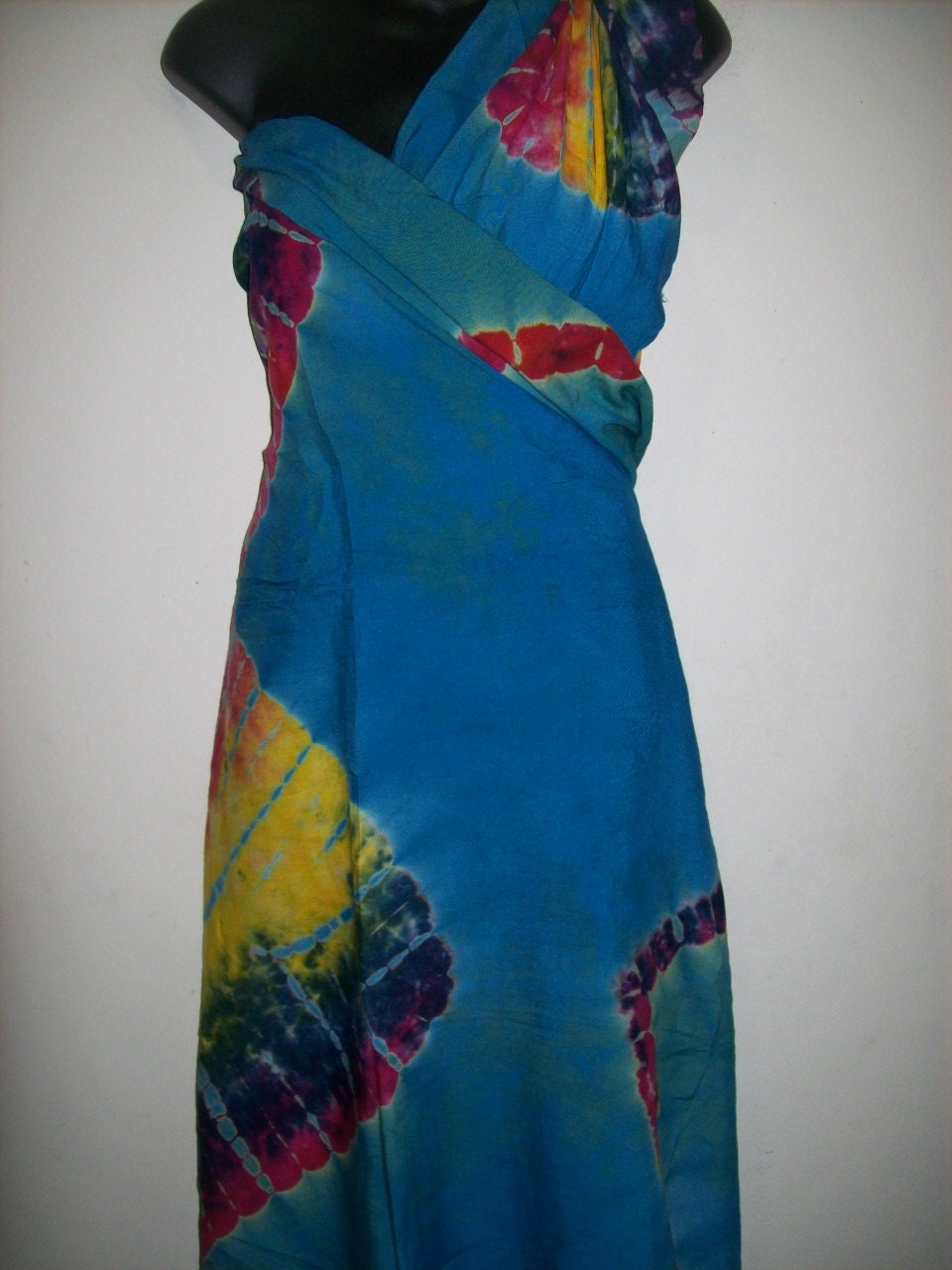 African Tye Dye Sarong Khanga fabric/ African tye dye beach