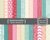 25% OFF SALE Adoration Digital Paper Instant Download Commercial Use Il_170x135
