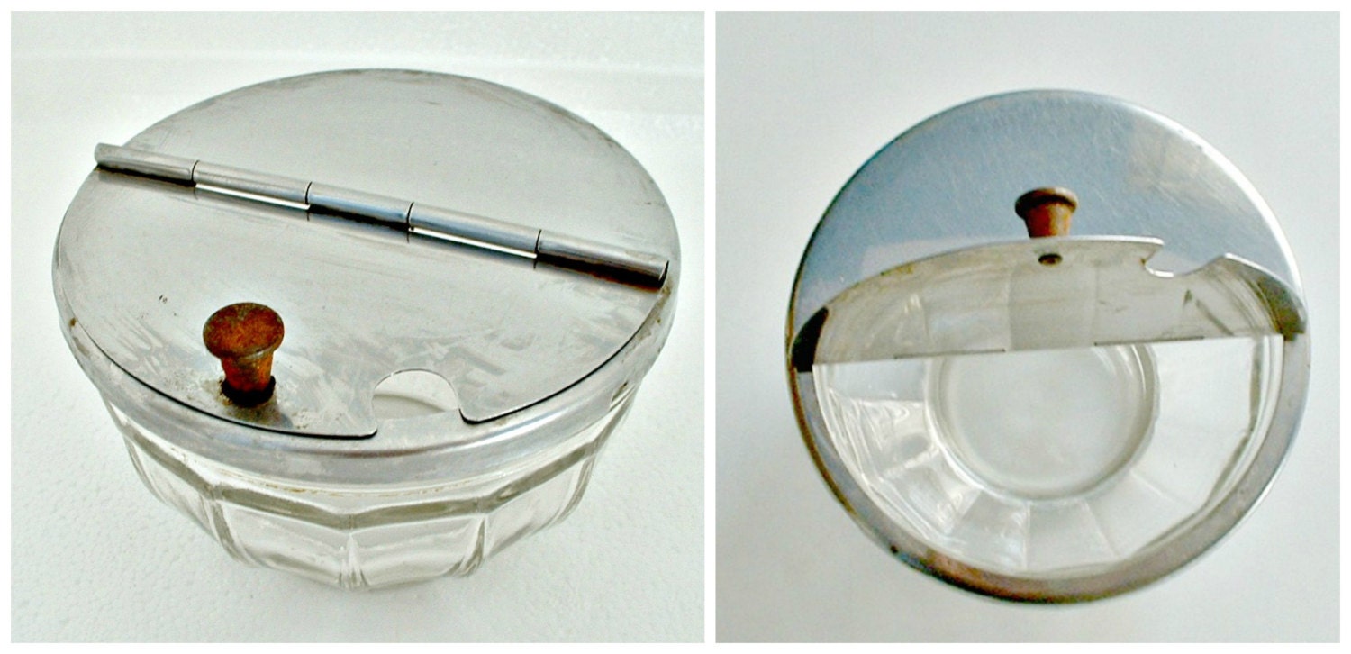 Gemco Hinged Lid Sugar Salt Bowl Restaurant Ware Diner Flip