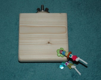 HappyWings "Perfect Parrotlet Perch" Small Birds Parrotlets Linnies Budgies Lovebirds Platform Style