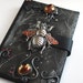 Gothic Fantasy journal - Amber Beetle's Sanctuary - Polymer clay diary sketchbook notebook journal
