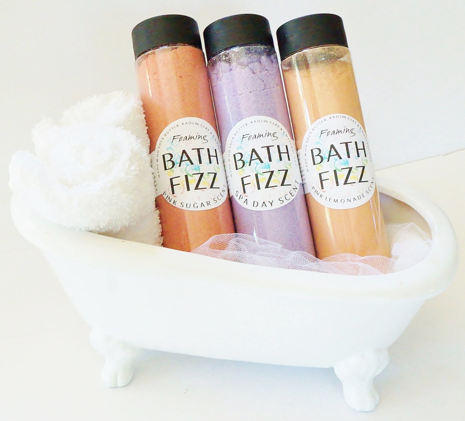 Foaming Bath Bomb Fizz Choose Your Scent includes Shea