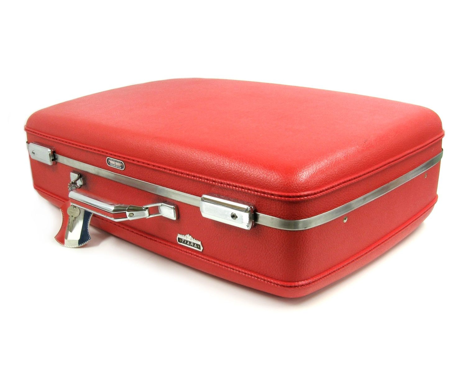 Vintage Cherry Red Samsonite Hard Plastic Suitcase / Suit Case – Tiara ...