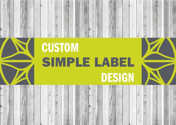 Custom Simple Label Design - Product Label - CD Label or DVD Label