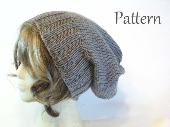 pattern Pattern/ Beanie  needles Pattern/ straight hat  Slouchy Knit Hat Hat Beanie/ Pattern  beanie Slouchy