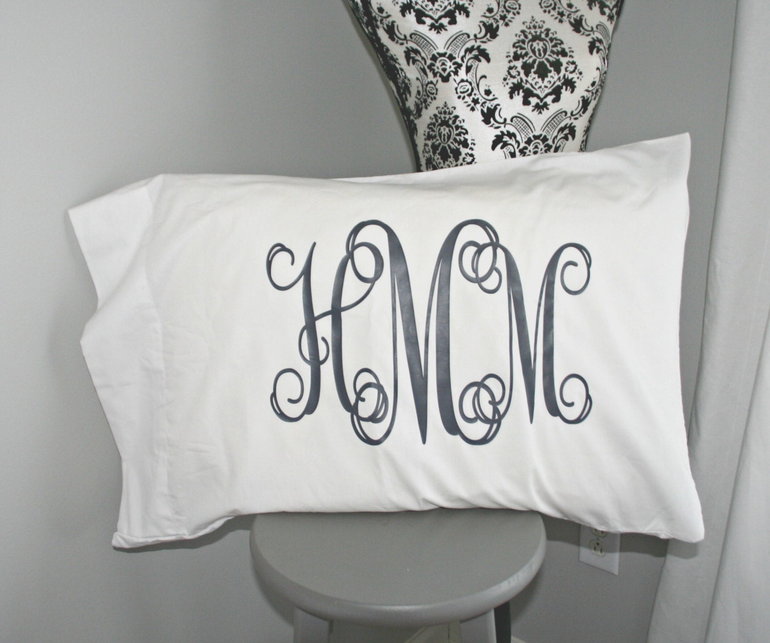 Monogrammed Pillowcases Pillow case monogrammed Custom