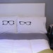 His and Hers Pillows, Cool Pillow Cases, Glasses Pillow, Unique Pillow Case Set, Love Pillow Cases