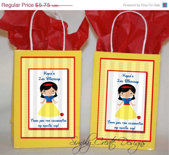 SALE Princess Favor Tag 4x6 JPEG Digital File Personalized Il_570xn