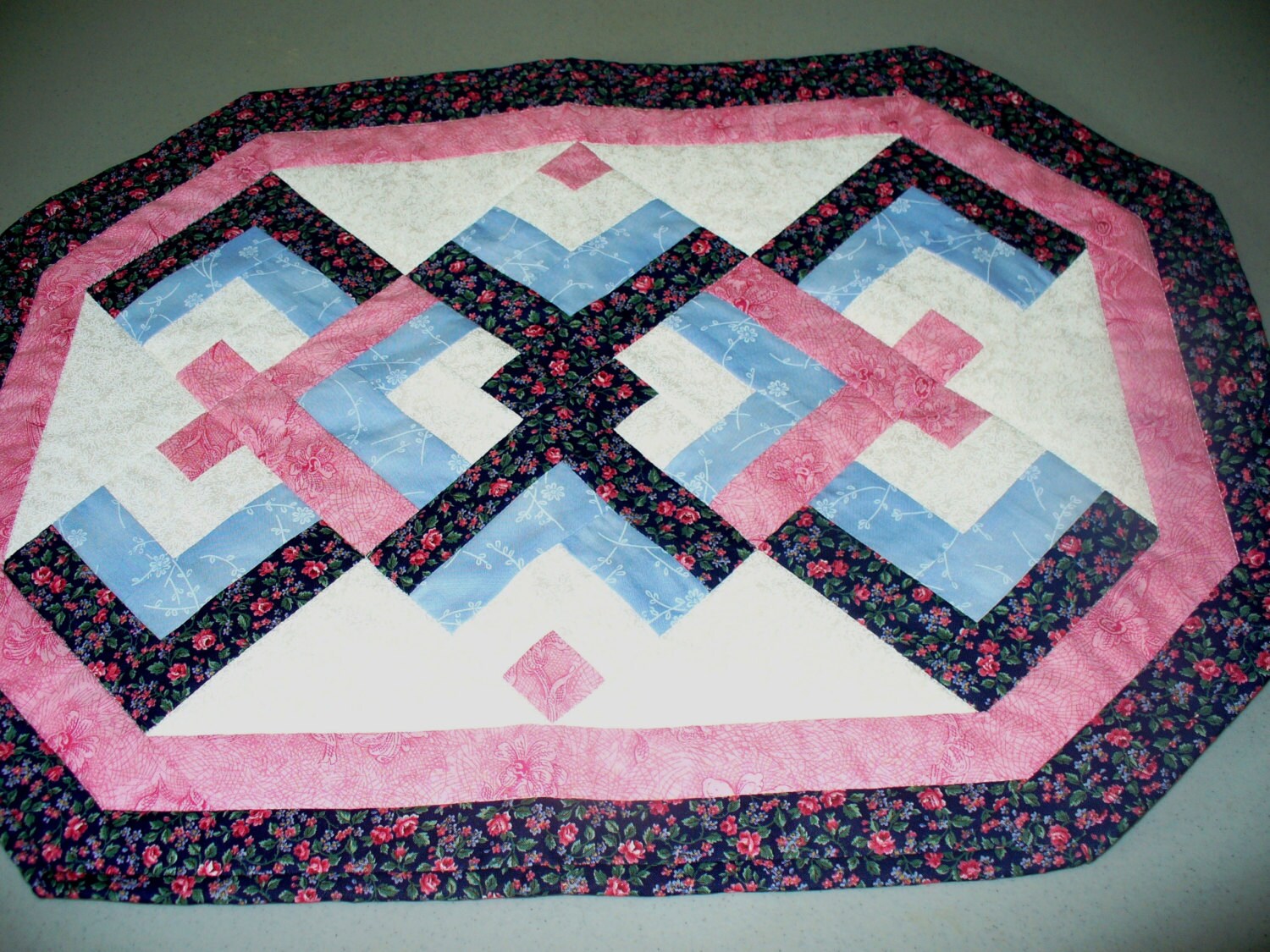 Blue and Pink Lovers Knot Placemats Clearance Sale