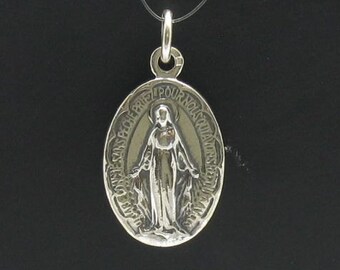 PE000369 Sterling silver pendant 925 The Virgin Mary
