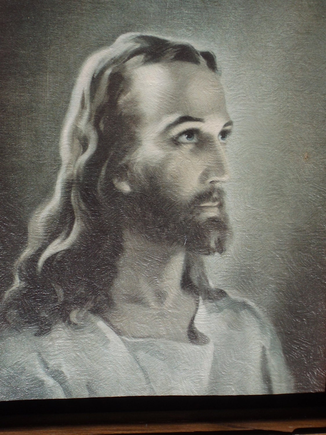 Sale Warner Sallman 1941 Jesus Litho Print Large lithograph