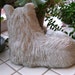 concrete sheltie dog statue