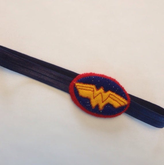 Items similar to Wonder Woman Handmade Felt Headband on Etsy