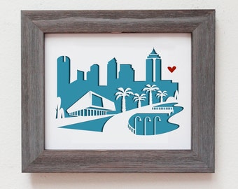 Tampa - FLorida. Personalized Gift or Wedding Gift ...