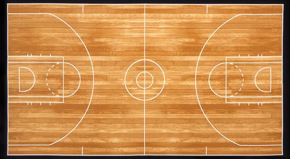 Basketball Court Panel From Robert Kaufman