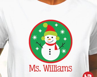 women's snowman shirt