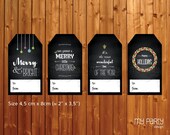 Chalkboard PRINTABLE Christmas Gift Tags by MyPartyDesign - Instant Download Il_170x135