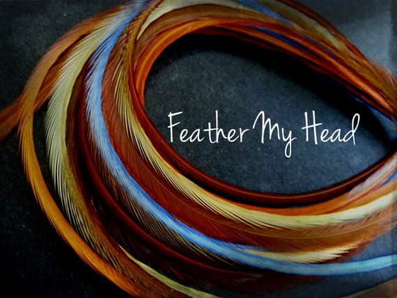16 DIY Kit Whiting Feather Hair Extensions Extra Long