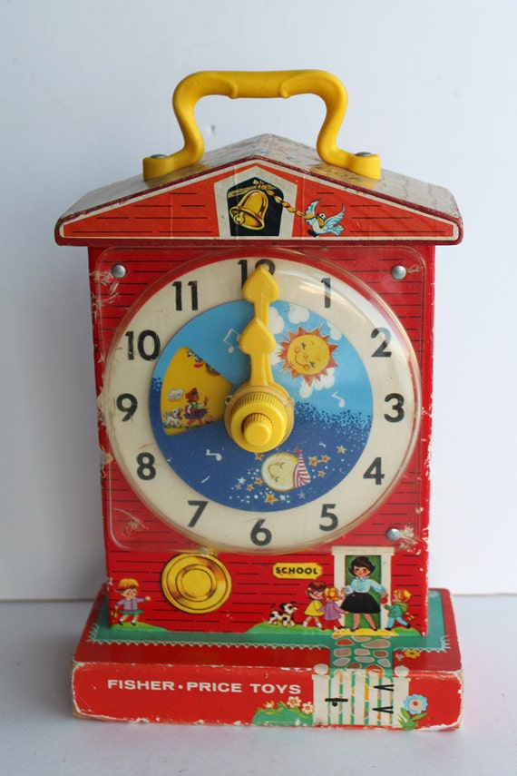 Fisher Price Teaching Clock Music Clock by ItsStillLife on Etsy