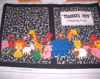 cloth storybook panel to make-Teacher's Pets