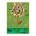 Collage art, original collage, Mother and Child, Sunflower Daisy, ORIGINAL PAINTING by Elizabeth Rosen