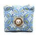 Small Wallet Two-Sided Pouch Zipper Change Purse Unique Wallet Credit Card Holder Purse Organizer Blue Green Holiday Gift Ready to Ship
