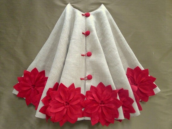 72 christmas tree skirt in a light natural burlap by 72 christmas tree skirt in a light natural burlap by