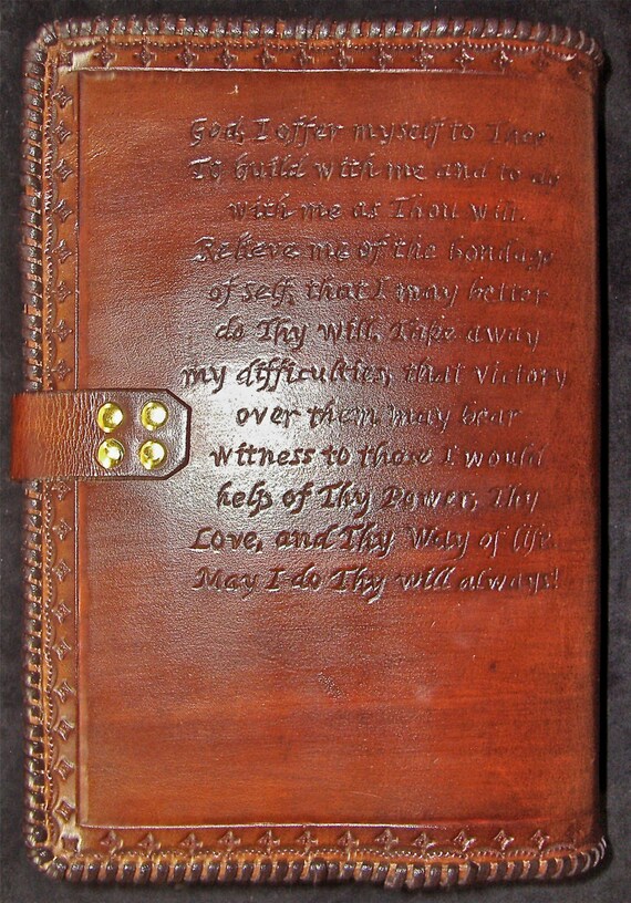 Alcoholics Anonymous Big Book Leather cover