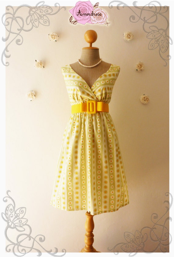 Vintage Inspired Dress Summer Dress Vintage Style Dress Floral
