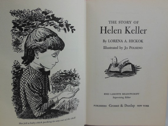 The Story Of Helen Keller Children's Book By Lorena A.