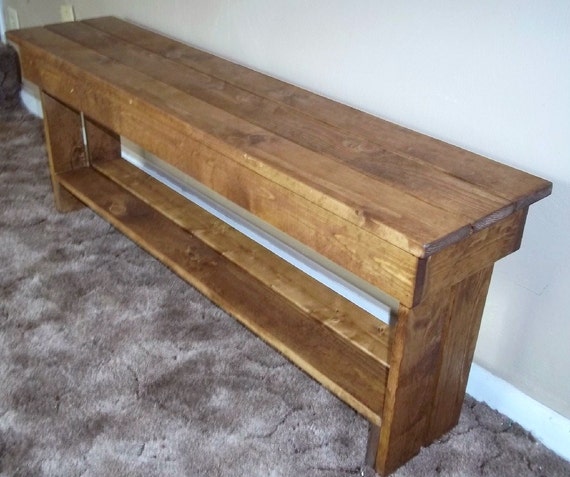 Rustic Wood Bench Seating 48 Inch Bench Seat Sofa