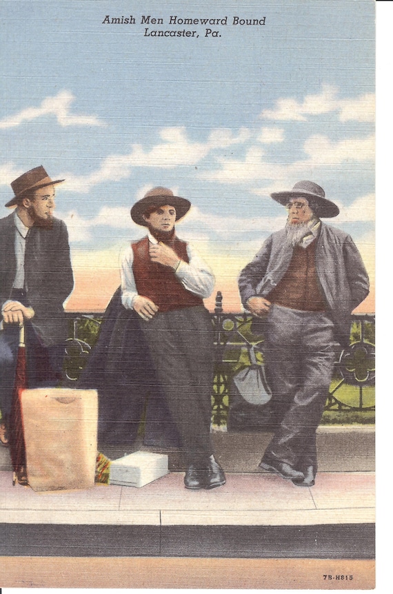 Amish Men Homeward Bound Lancaster, PA
