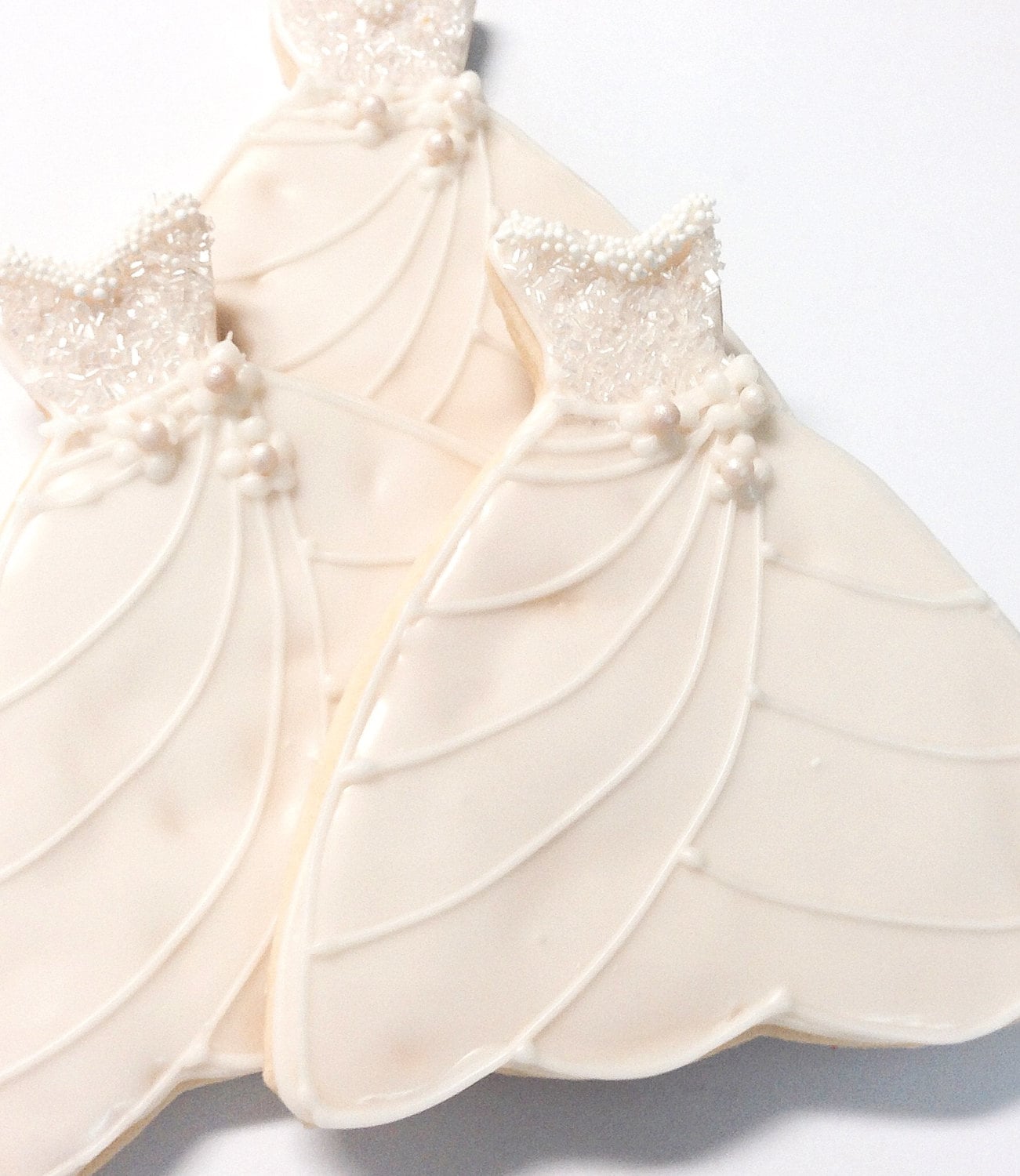 Wedding Dress Cookie Iced Decorated Sugar by