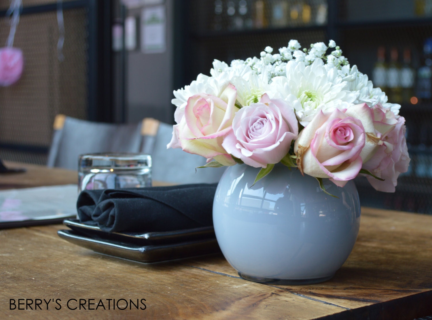 Wedding. Bridal Shower. Engagement. Party Decor. Gray Circle