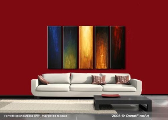 Large Contemporary Abstract Painting Modern Art on Canvas by