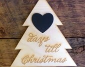 Christmas Chalkboard Christmas Tree Sign Countdown Days till Christmas Sign Advent Chalk Board Countdown Calendar Il_170x135