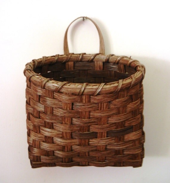 Hanging Mail Basket Red Chestnut Finish