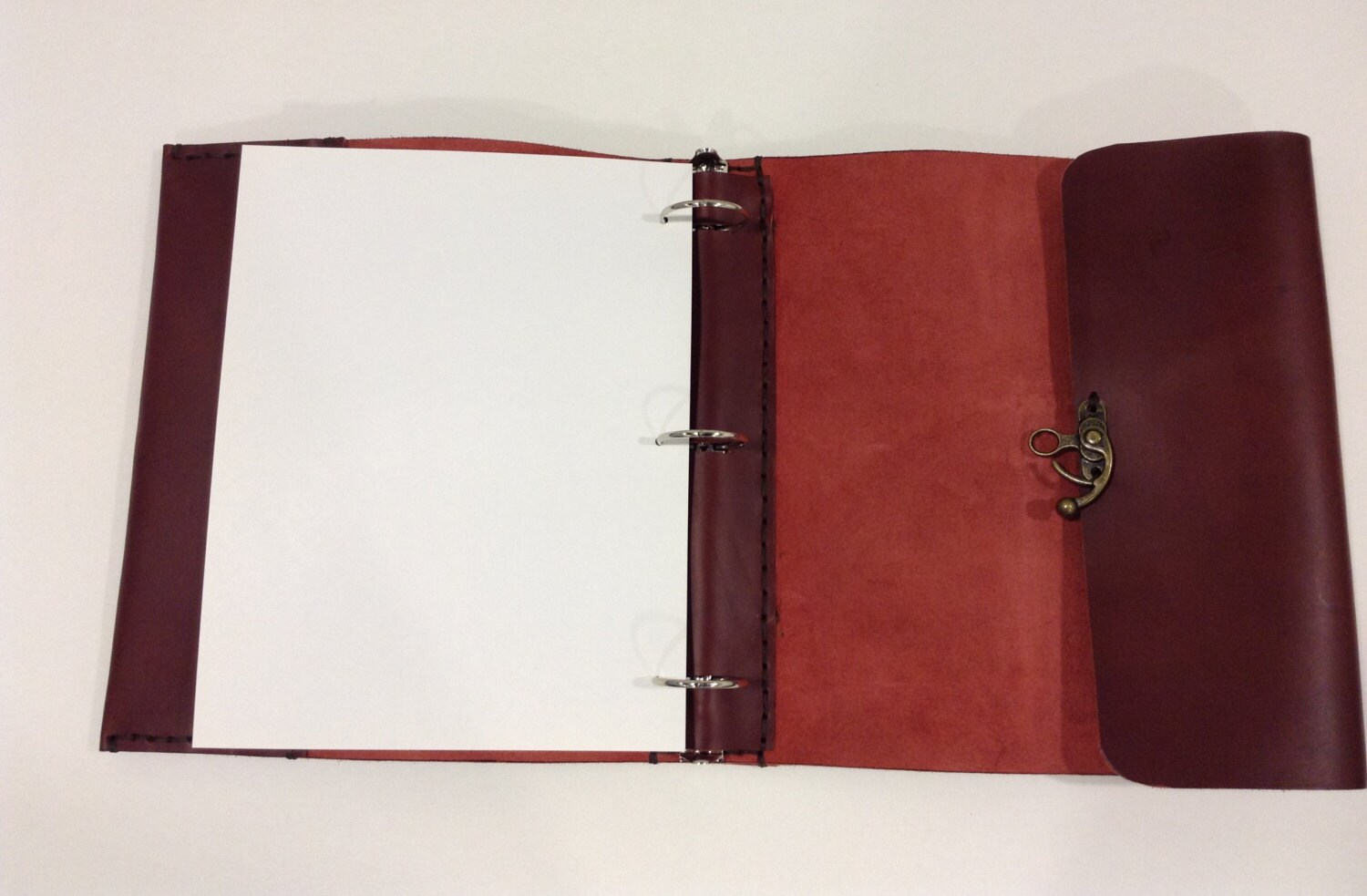 11/2 Ring Binder Leather Case Handmade Leather Diary