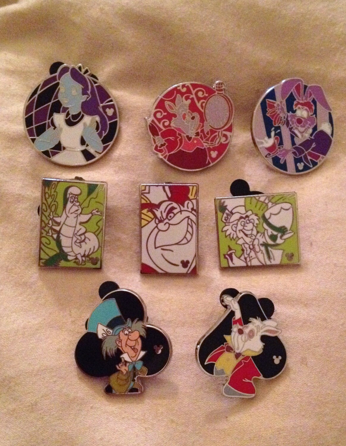 Disney Pins Lot of 8 Cheap Disney Alice by MountainViewCreation