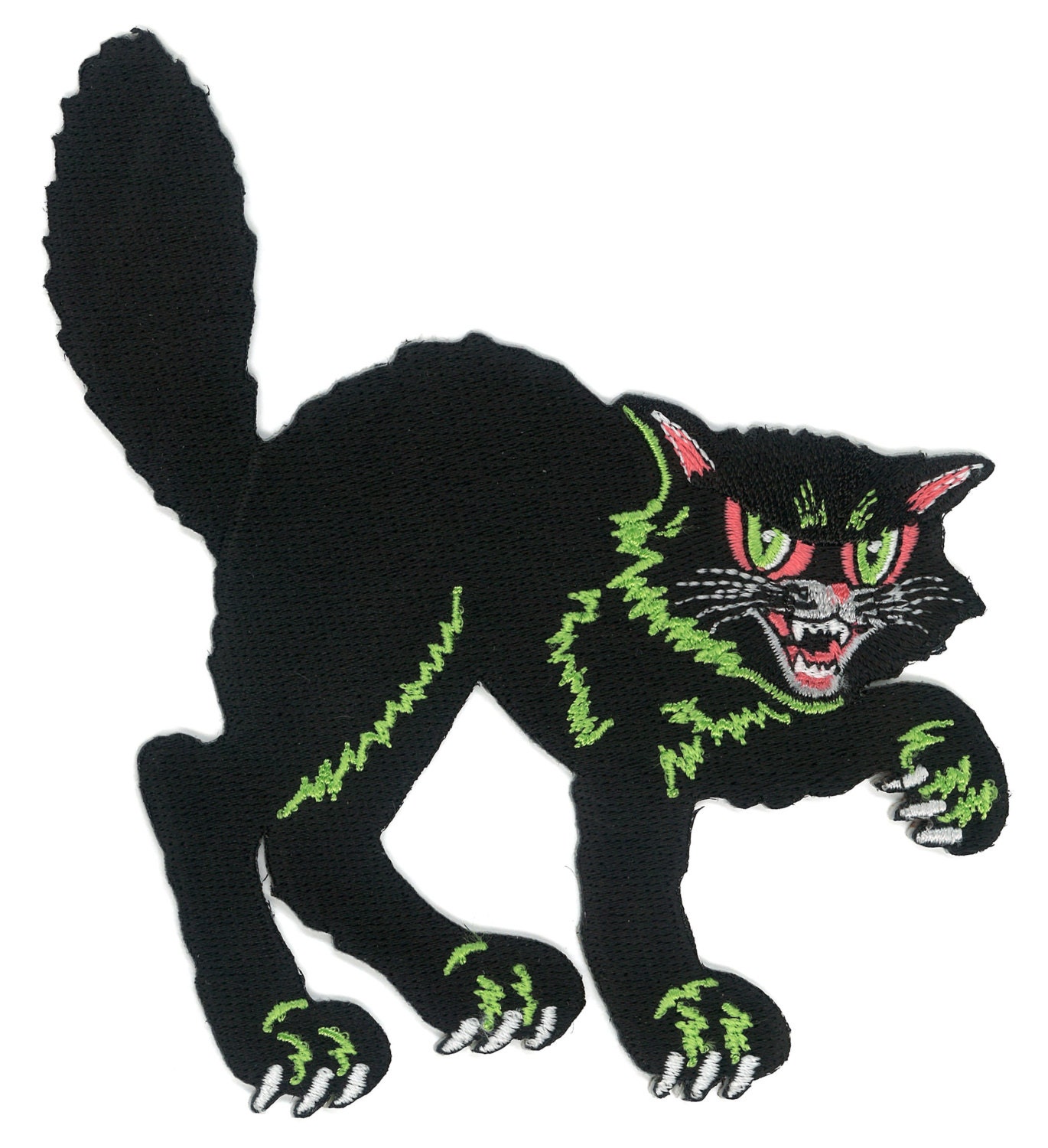 Vintage Halloween Black Cat Decoration