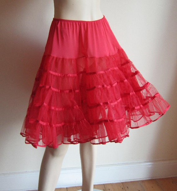 Vintage 50s net crinoline petticoat underskirt by vintageartizania