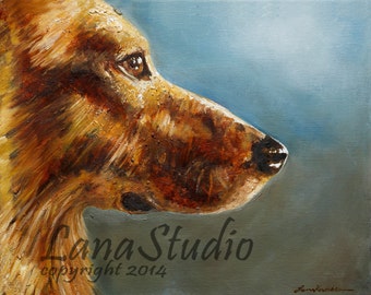 Original Oil Painting - Harley - Signed Art Print 11X14